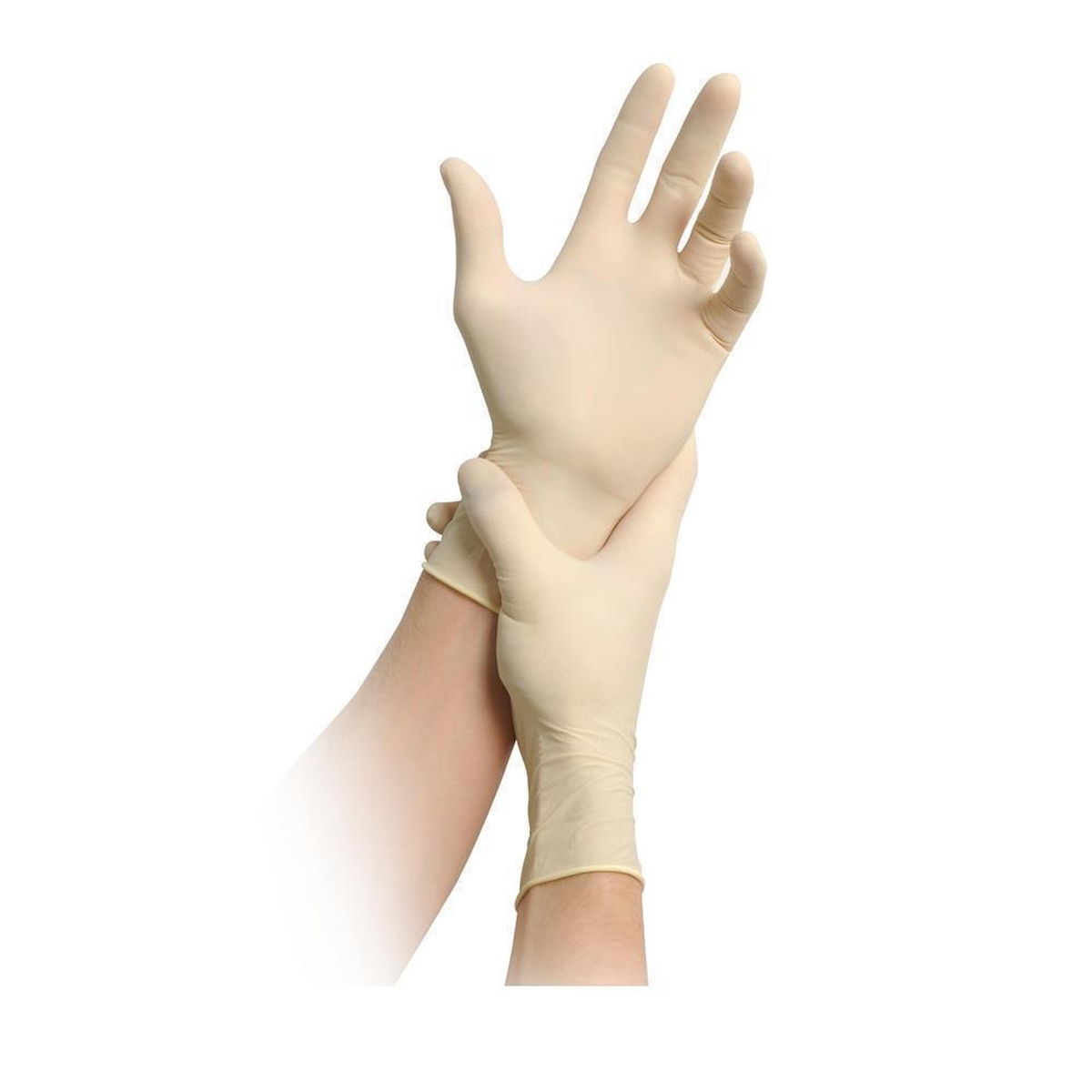 MaiMed grip PF | 1000 Latexhandschuhe | beige | Gr. M | Einweghandschuhe Image