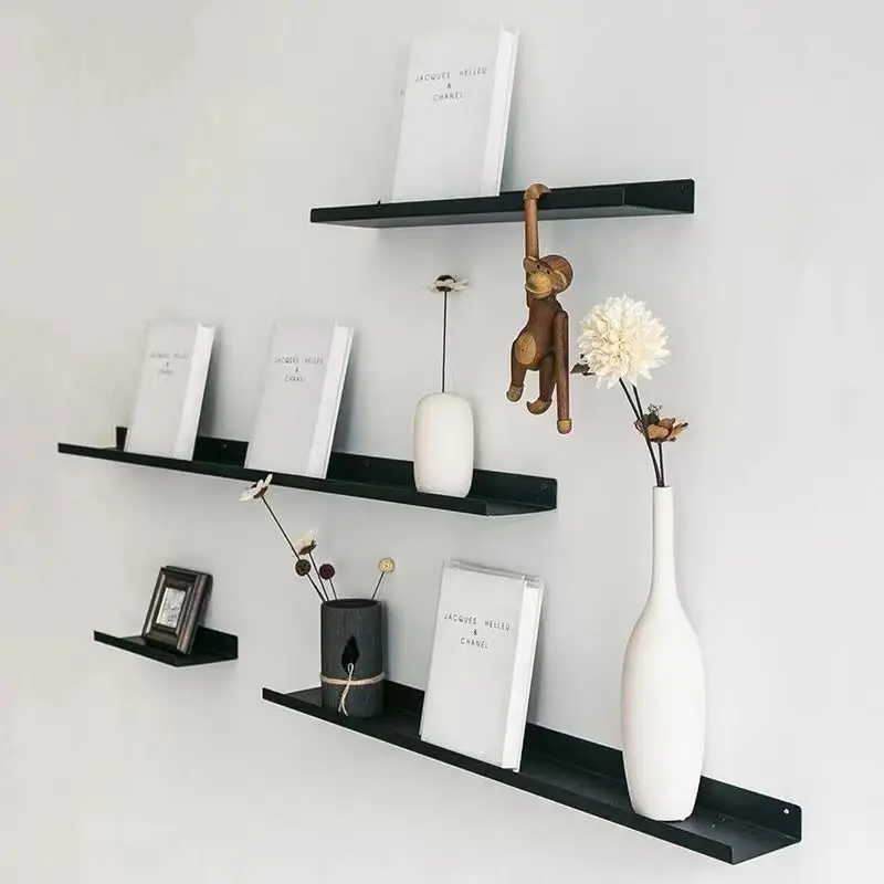 Leistenregal Picture Ledge Wandregale aus Metall Schwebende Regale Bücherregale Kinder-Bücherregal zur Wandmontage für Wohnzimmer Schlafzimmer