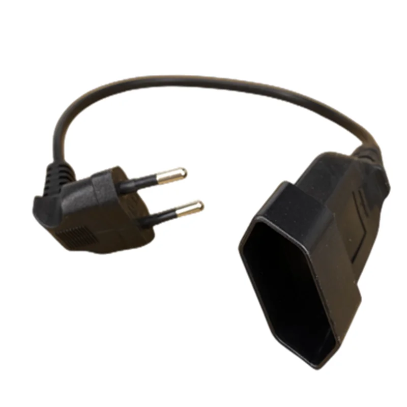 Europäisches EU-2-Prong-Stromverlängerungskabel, Stecker auf Buchse, für PC, Computer, PDU, USV, 0,5 m/1 m/2 m/3 m/4 m/5 m Image