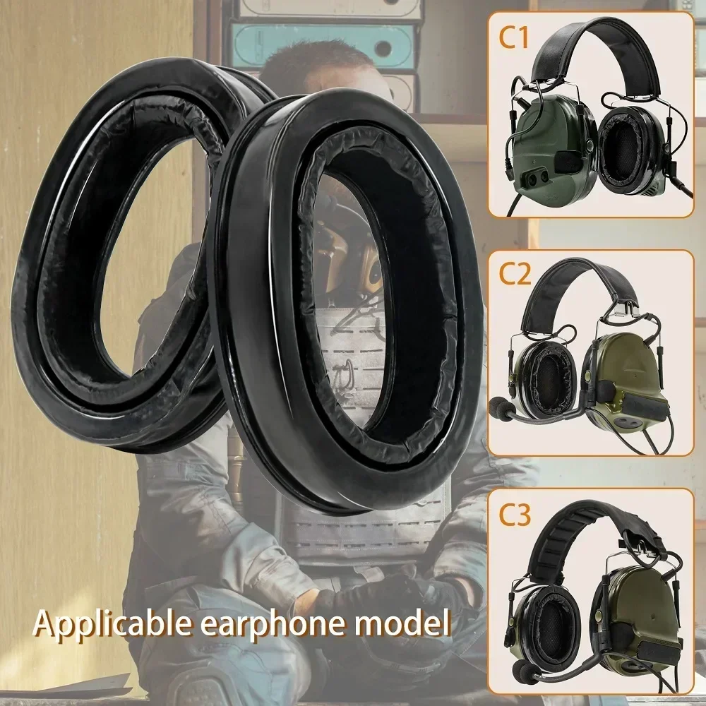 Gel-Ohrpolster für COMTAC II, COMTAC III, COMTAC XPI Taktisches Headset für elektronische Kopfhörer mit Geräuschunterdrückung. Ersetzen Sie Ohrenschützer Image