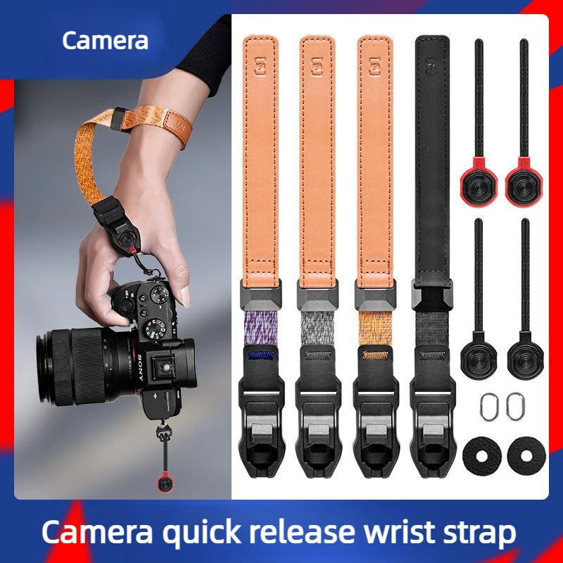 Schnellverschluss-Handschlaufe für Micro-SLR- und DSLR-Kameras, kompatibel mit Canon Nikon Leica Sony A5100 A6300 A7RM2 A6000 A6500 A7 Image