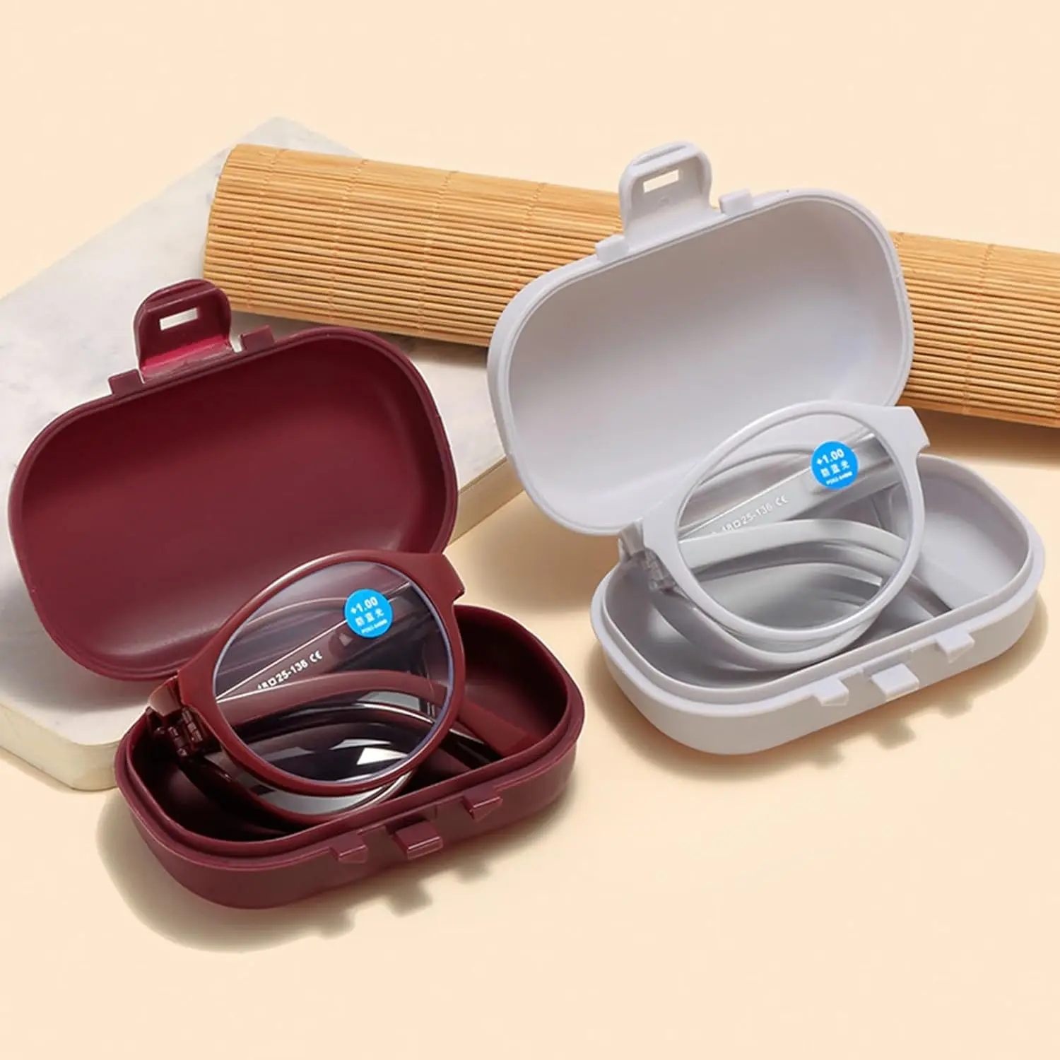 Faltbare Lesebrille mit Etui, Anti-Ermüdungs-Design für komfortable Sehkorrektur Image