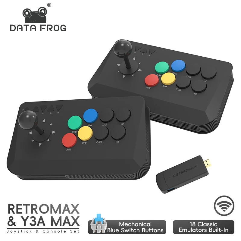 Data Frog Wireless Y3A Max Arcade Stick Fight Joystick für PC TV Box Multi-System Universal Fighting Game Controller Image