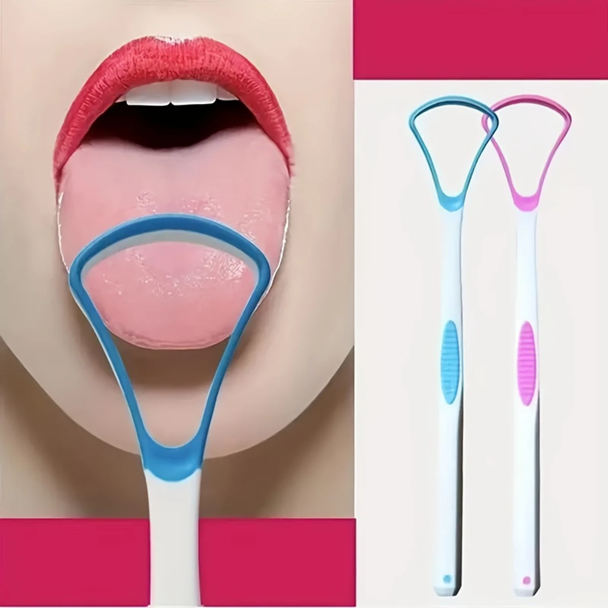 1/3/5 stücke Zunge Schaber Oral Reiniger Pinsel Frische Atem Reinigung Beschichtete Zahnbürste Hygiene Pflege Werkzeuge Image