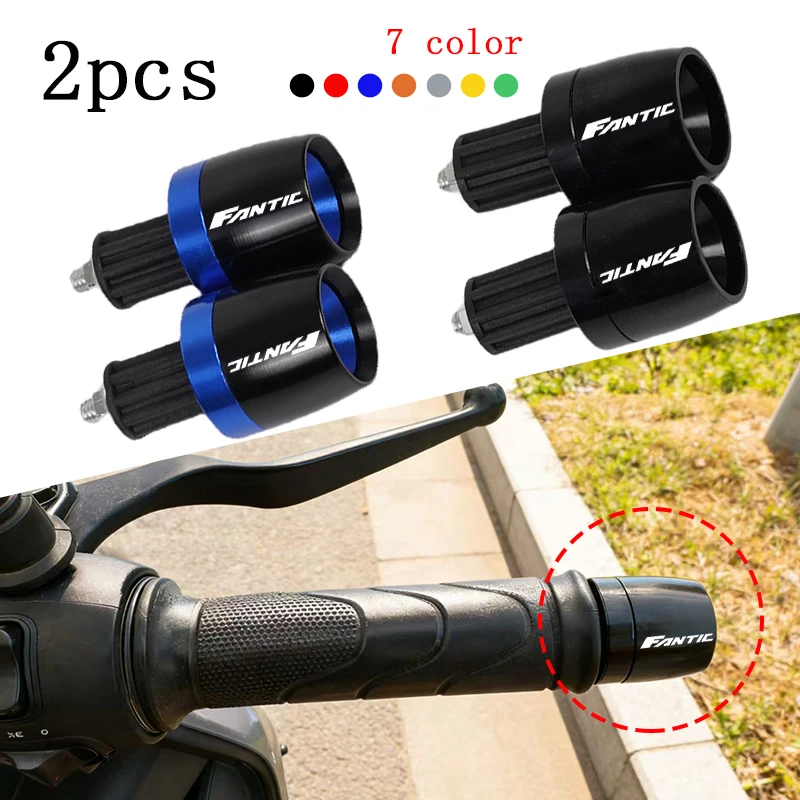 Motorrad-Handgriffe Lenkerendkappe für FANTIC CABALLERO FLAT TRACK 125 250 500 RALLY/SCRAMBLER 500 ENDURO RANGE XE125 CNC Image