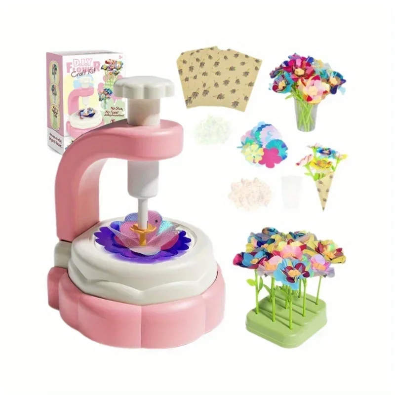 Handgefertigter Simulationsstrauß, DIY-Bastelset – Erstellen Sie Geburtstagsgeschenke mit handgefertigten Blumen, Erstellen Sie Ihren Blumenstrauß