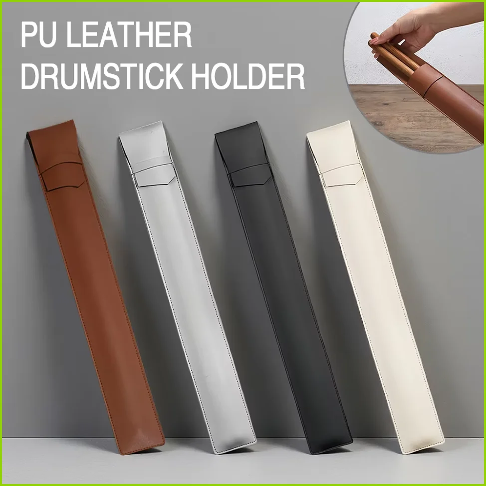 Trommelstocktasche, Tragbare Trommelstocktasche & -Hülle, PU-Leder Trommelstockhalter für Alle Trommelstöcke und Percussion-Schlägel Image