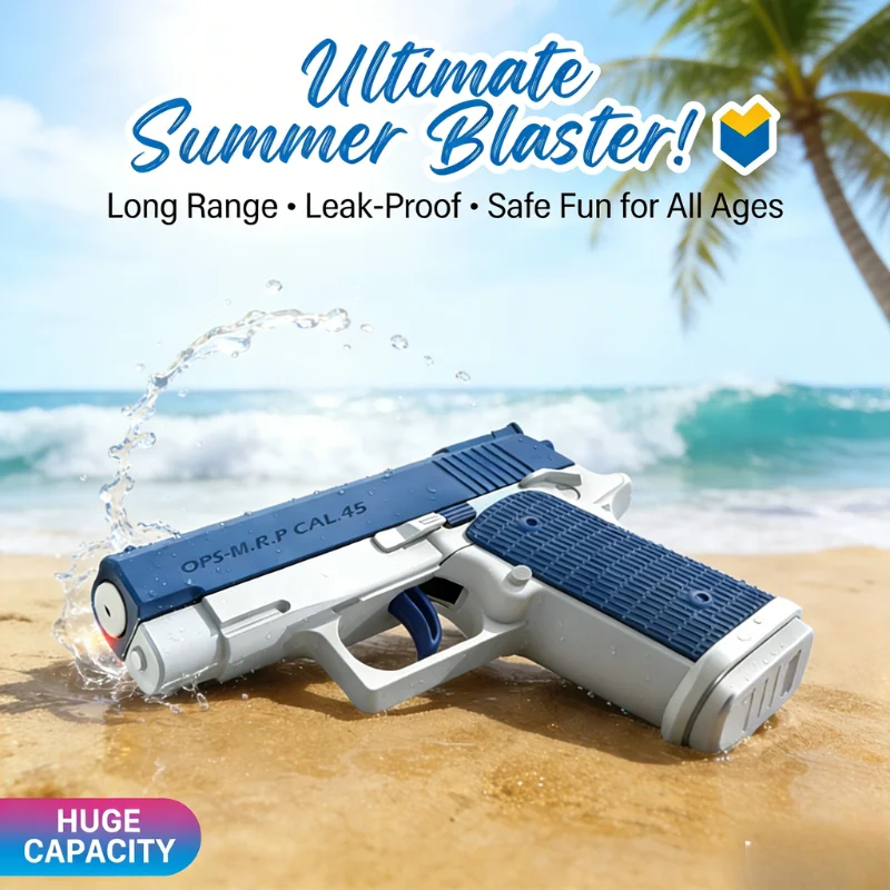 M1911 Wasserpistole mit Großer Kapazität, Auslaufsicher, Große Reichweite, Sommer-Blaster für Kinder und Erwachsene, Strand, Pool, Outdoor-Wasserspielzeug Image