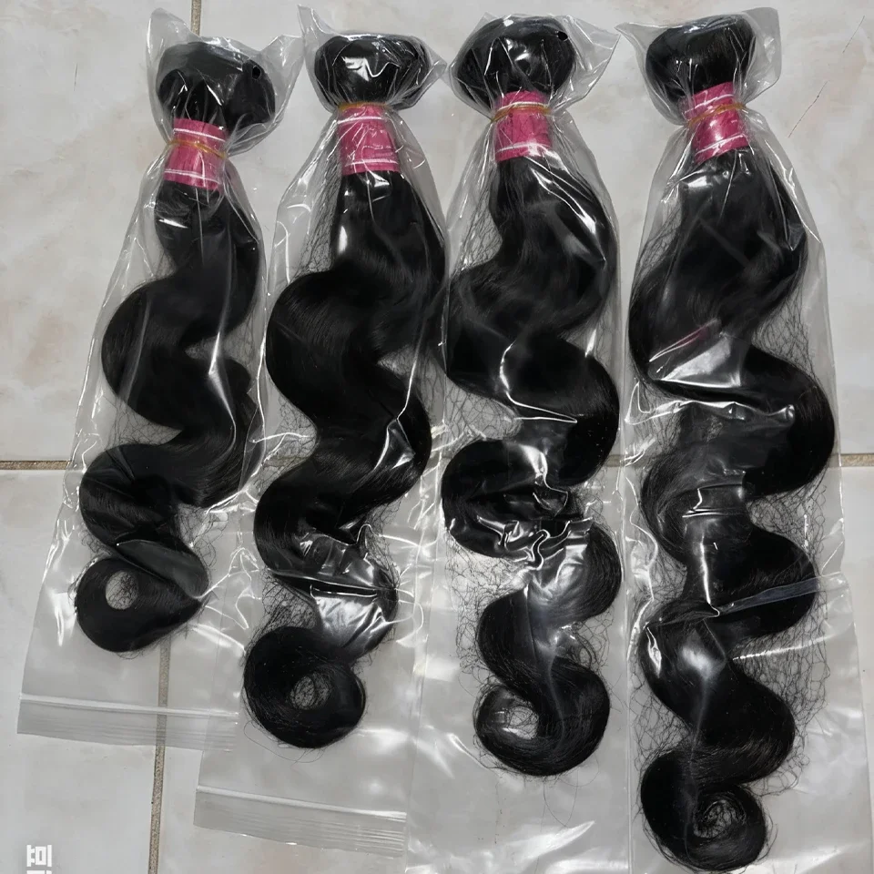15A Body Wave Echthaar-Bündel 8-30 Zoll Unbehandeltes Brasilianisches Echthaar-Weave-Bündel Rohes Haar-Bündel Haarverlängerung Image