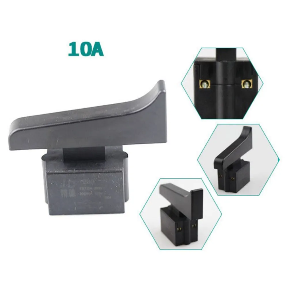 1 Stück Elektrowerkzeug-Schalter, Ersatzschalter für Schneidemaschinen, 355 Trigger-Schalter ohne Verriegelung/mit Verriegelung, 75 x 39 x 65 mm Image