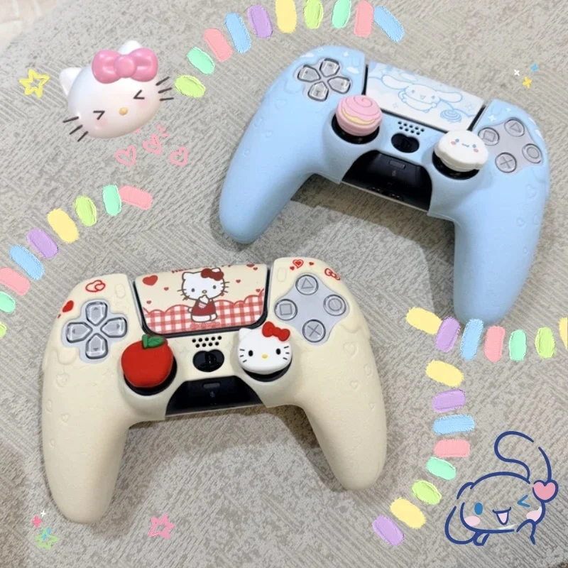 Auf Lager: Hello Kitty Cinnamoroll Kuromi Pochacco Cartoon PS5 NS Pro Switch Pro Anti-Fall Gamepad-Schutzhülle Valentinstagsgeschenke