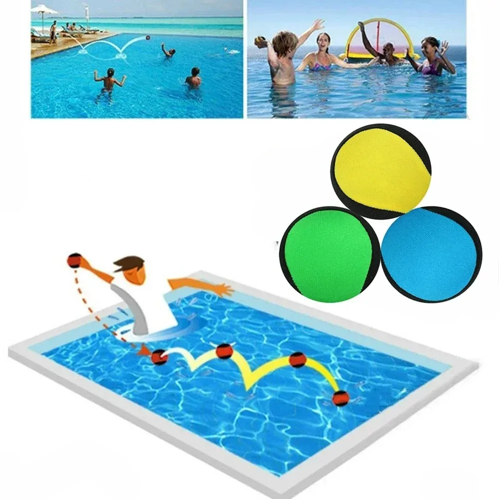 1 Stück Wasser-Hüpfball, wasserdichtes, langlebiges, hochelastisches Design, für Kinder und Erwachsene, Ozean, Pool, Strand, Schwimmen, Sport Image
