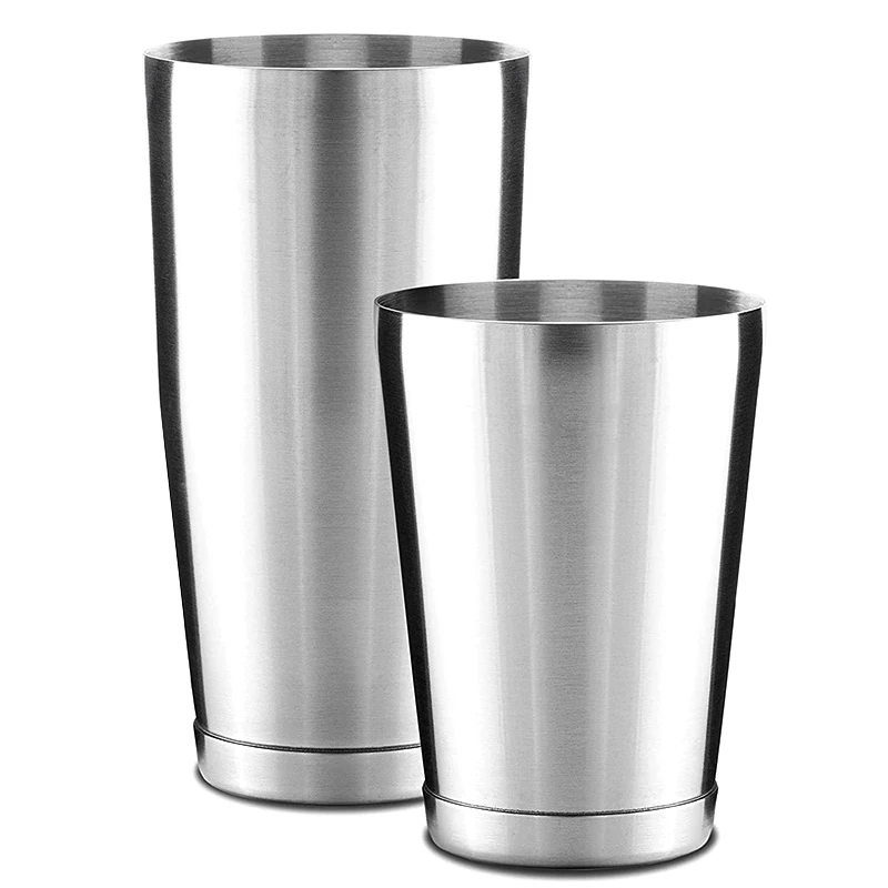 Premium Cocktail Shaker Set-Stück Pro Boston Shaker Set. Ungewichteter Martini-Getränkes chüttler aus Edelstahl 304 Image