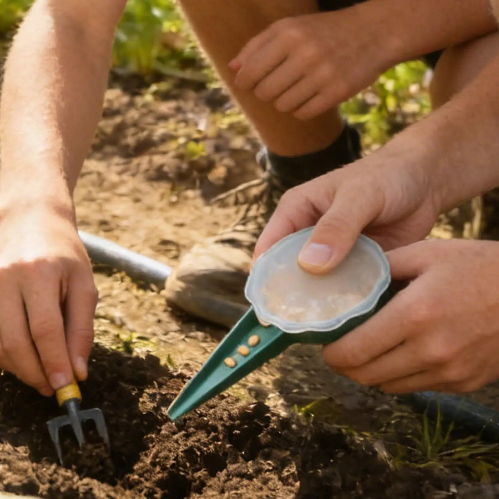 6-teiliges Mini-Saatgutspender-Set, Präzisions-Särspritze für Garten, Manuelle Düngung und Pflanzung, Werkzeug für Blumenbeete Image