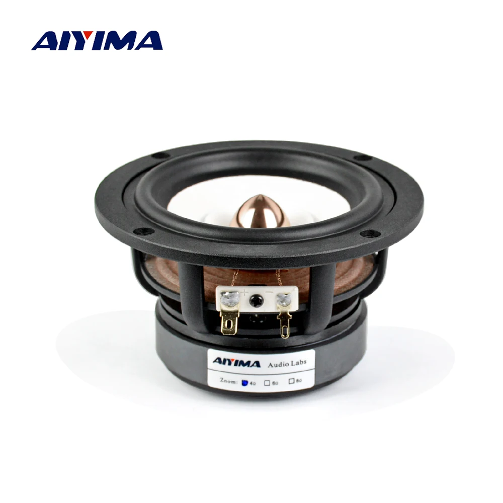 AIYIMA Audio 4 Zoll Full Range Lautsprecher 4 8 Ohm 30W Hifi Höhen Mediant Bass Desktop Bücherregal Musik Sound lautsprecher DIY 1PC