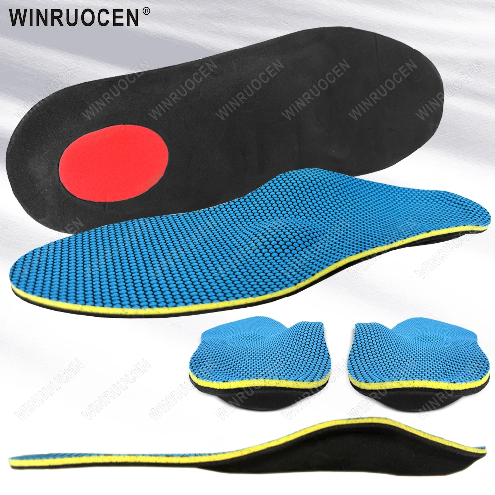 Hochwertige orthopädische Einlegesohlen für schwere Plattfüße, Fußgewölbeunterstützung, Fersenschmerzen/Plantarfasziitis, Linderung, Unisex-Massageeinsätze Image