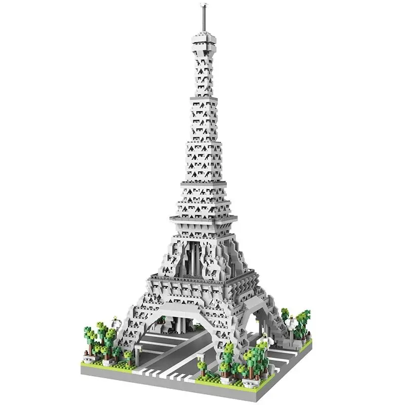 Eiffelturm Paris Baustein-Serie Jungen und Mädchen Kinder-Mikropartikel-Bausteine Montage-Puzzle-Spielzeug Image
