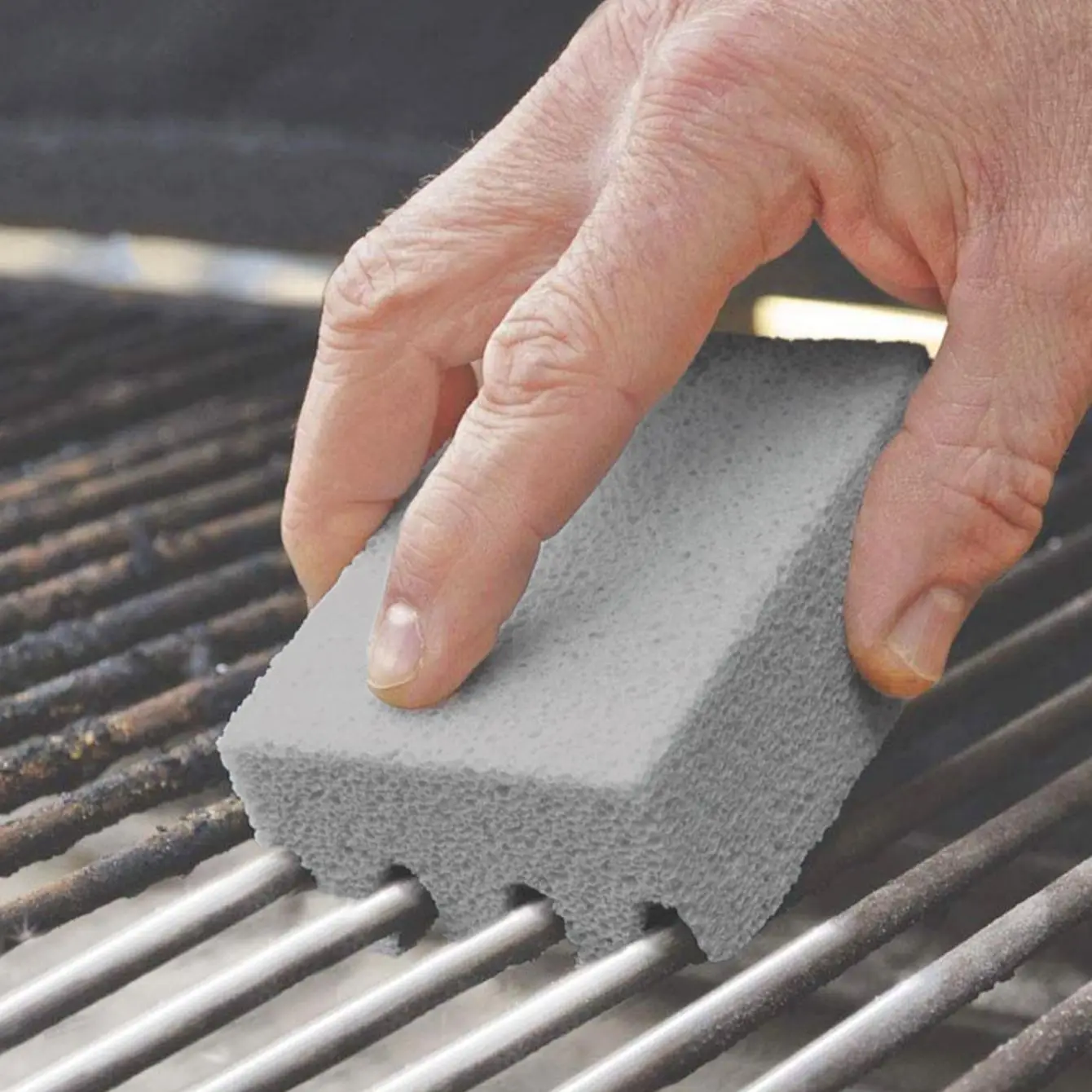 1 pièce - Bloc de nettoyage pour barbecue en forme de brique, Pierre de nettoyage portable pour barbecue, Grattoir pour nettoyer les taches des grilles de barbecue, Brosse de nettoyage pour barbecue,
