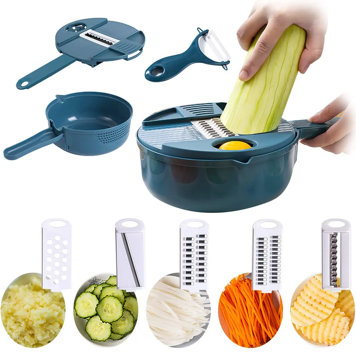1 stück Gemüse Cutter Manuell Geschnitten Shred Reibe Salat Chopper Karotten Kartoffeln Für Komfort Küchenutensilien Zubehör Werkzeuge Image