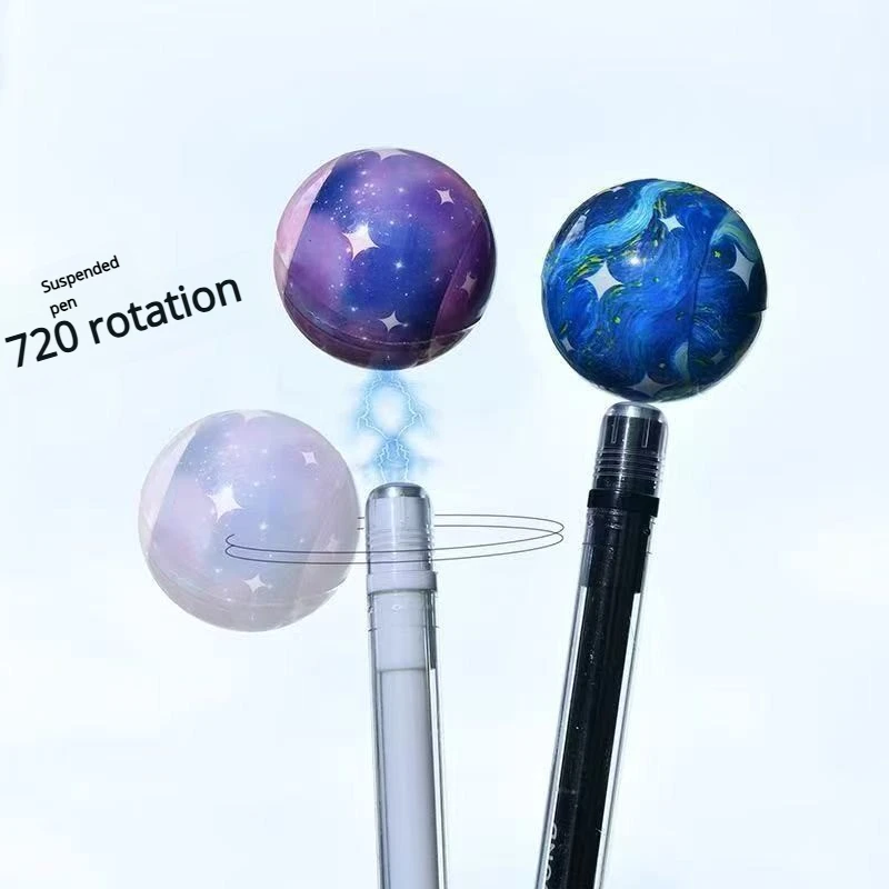 Magnetischer schwimmender Gelstift, gedrehter Stift, stressabbauendes Briefpapier, Übungsstift für Studenten, Büro, stressabbauender Gelstift Image