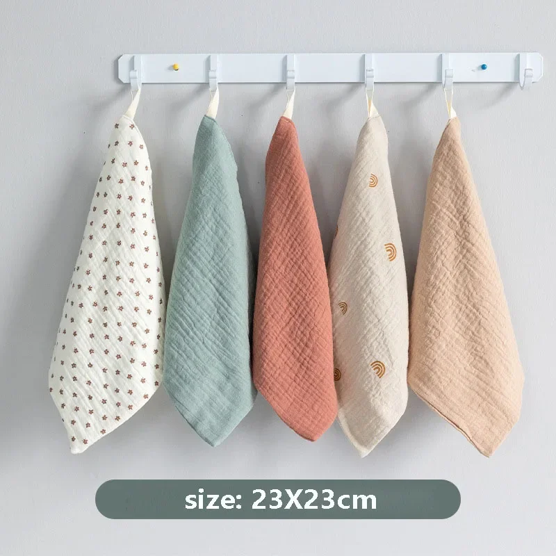 2/5P Baby Handtuch Neue Geboren Artikel Zeug Musselin Quadrate Infant Neugeborenen Hand Bad Dusche Gesicht Handtücher Weiche Baumwolle gaze Baby Waschlappen