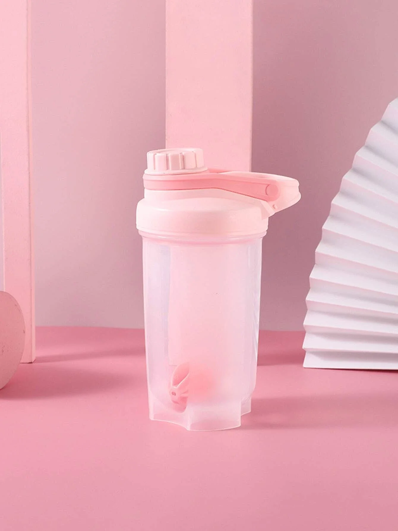 1pc 16,9 unzen/500ml Shaker Protein Flasche Pulver Schütteln Tasse Wasser Flasche Kunststoff Mischen Tasse Bodybuilding übung Flasche Image