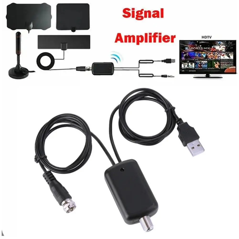 1 Stück HDTV-Antennen verstärker rausch arm TV-Signal verstärker mit hoher Verstärkung 4k uhd Digital fernseher empfangen Signal zubehör Image