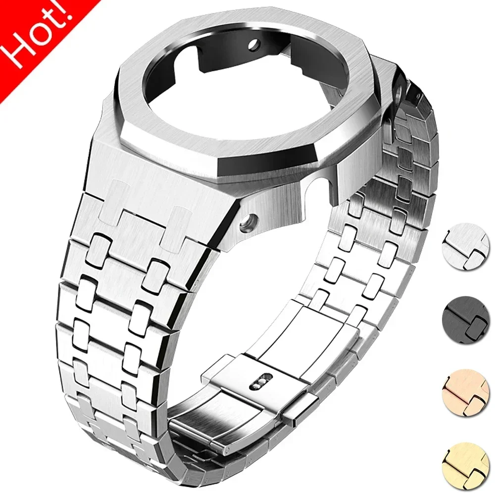 Gen4 Gen5 Modifikationsset für Casioak GA-2100 GMA-S2100 Mod Metall-Edelstahlgehäuse Schraubblende für GA-2110 GA-B2100 Image