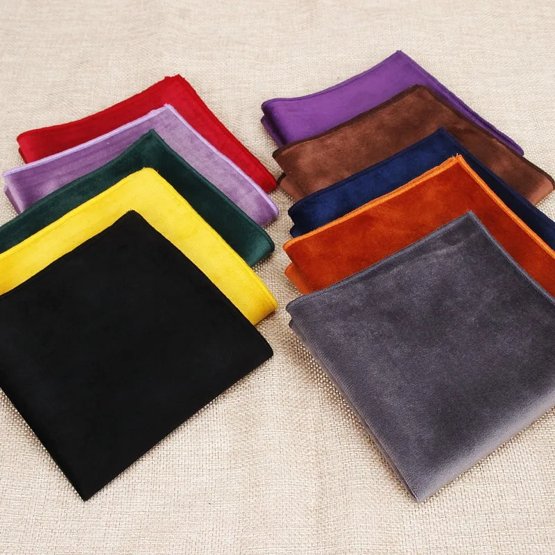 Neue Mode Tasche Platz Grün Rot Navy Solide Taschentuch 23*23cm Conduory Vintage Hanky Anzüge männer Hochzeit tasche Taschentücher