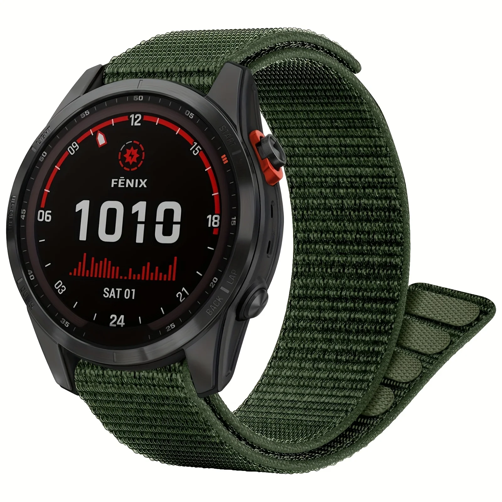 YAYUU 20 22 26 mm Loop Nylon-Uhrenarmband für Garmin Fenix 7X 6X Pro 7 7S 6 6S 5X 5 5S Plus/Venu 2 Plus Haken und schnell trocknendes Armband Image