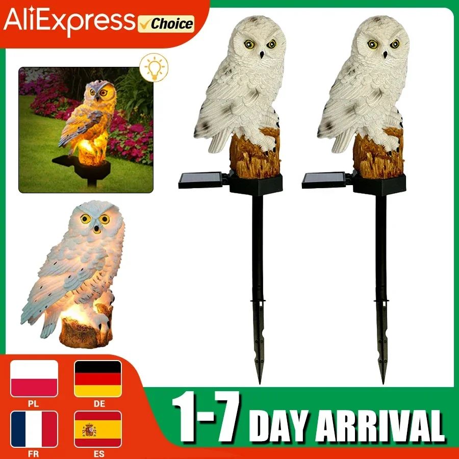 Solar Rasen Lampe Eule Tier Solar Garten Lichter Solar Powered Led Licht Outdoor Garten Dekoration Lampe Wasserdichte Solar Lichter