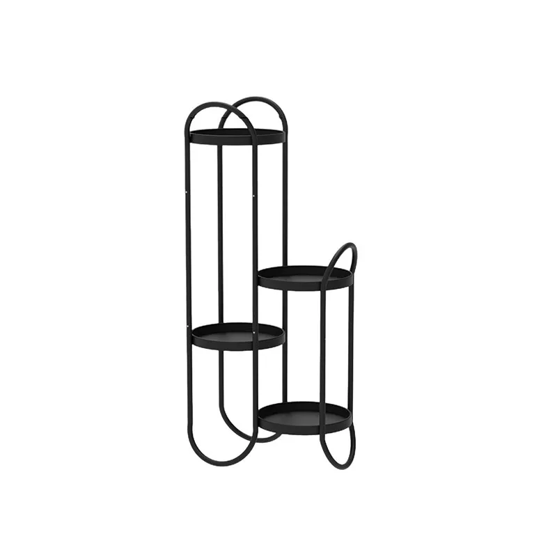 Eleganter Pflanzenständer aus Eisen für den Innenbalkon, Blumenregal, mehrschichtiger Pflanzenhalter für Sukkulenten, Heimdekoration Image