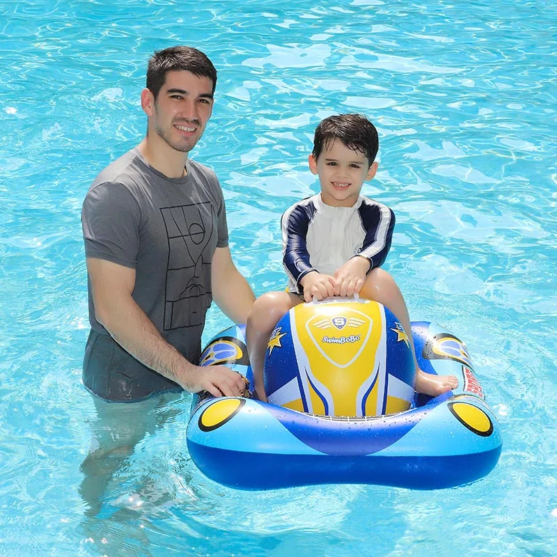 Swimbobo Kinder aufblasbarer Schwimm sitz schwimmen neue coole Motorboot Ring schwimmend verdicken pvcfor Sommer Baby schwimmen Circle water Spielzeug Image