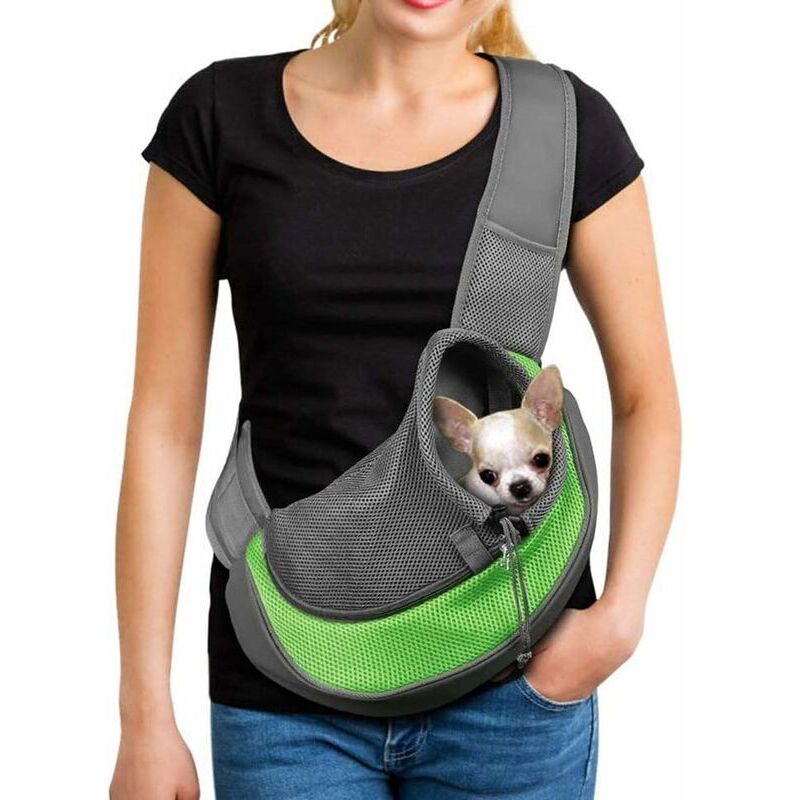 Borsa Da Trasporto Portatile Per Cani, Borsa A Tracolla In Rete Traspirante Per Cani E Gatti, Borsa Da Trasporto A Tracolla Per Animali Domestici, Borsa Da Viaggio Regolabile Per Piccoli Animali, Cane