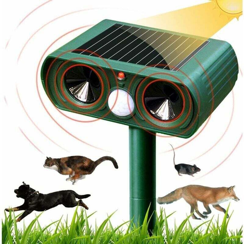 Choyclit Repellente Per Gatti A Ultrasuoni Solare Repellente Per Gatti Da Esterno Con Sensibilità E Frequenza Regolabili Repellente Per Gatti A Ultrasuoni Per Respingere I Parassiti Protettore