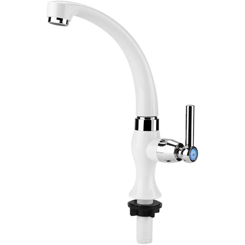 Ej.life - Rubinetto Da Cucina Rubinetto Singolo Per Acqua Fredda, Rubinetto Monocomando Per Lavello Da Cucina, Miscelatore Da Cucina, Rubinetto In Abs Resistente, Attacco Filettato G1/2