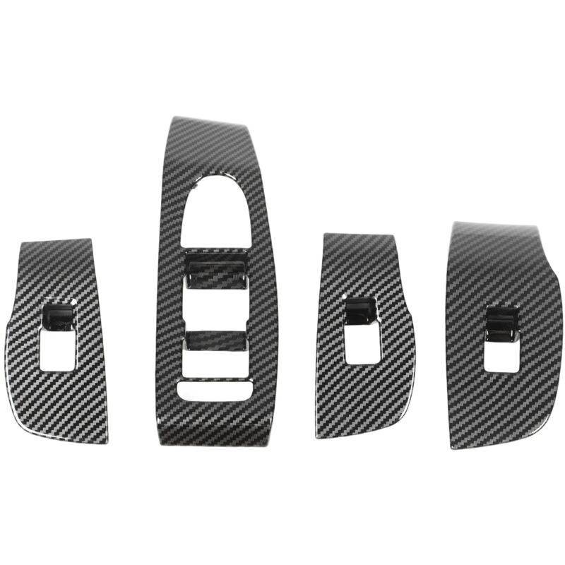 Eosnow Sostituzione Del Pannello Degli Interruttori Per Porte E Finestre Da 4 Pezzi Sostituzione In Fibra Di Carbonio Per Mazda 3 Hatchback 3 Sedan Cx‑30