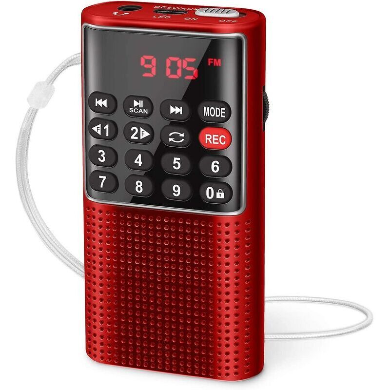 Radio E Altoparlante Da Bagno Radio E Altoparlante Da Bagnol - 328 Piccola Radio Portatile Radio Fm Ricaricabile, Walkman Mp3 Radio Digitale Con Registratore, Radio Portatile A Batteria