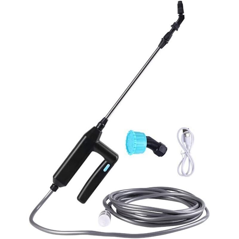 Spruzzatore Elettrico Choyclit, Spruzzatore Elettrico Da Tetto Con Lancia Telescopica, Spruzzatore Da Giardino Ricaricabile Tramite Usb, Spruzzatore Da Giardino Con Ugelli E Tubo Flessibile Da 2/3/5/8