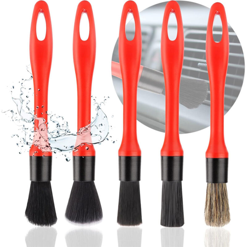 Set Di 5 Spazzole Per La Pulizia, Spazzola In Microfibra Per Auto, Spazzola Per La Cura Dell'auto, Spazzola Per La Cura Dell'auto Per Auto, Moto, Ruote, Pulizia Dell'auto, Cruscotto, Interni, Esterni,