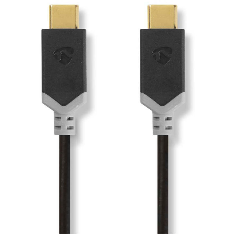 Nedis - Usb Cable Usb 32 Gen 1 Usb C Male Usb C Male 60 W 4k60hz 5 Gbps Gold Plated 200 M Round Pvc Black Box