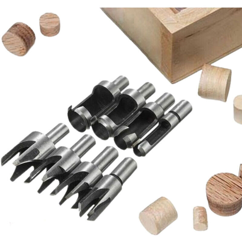 Choyclit Tassello Per Legno 8 Pezzi Hss Punte Per Trapano Per Legno Tassello Per Legno Utensile Per Il Taglio Del Legno Tassello Per Legno Punte Per Trapano 6 Mm / 10 Mm / 13 Mm / 16 Mm Piccola Fresa