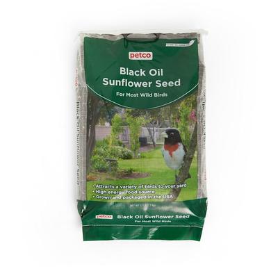 Petco Black Oil Sunflower Seed Wild Bird Food, 17 lb Bag