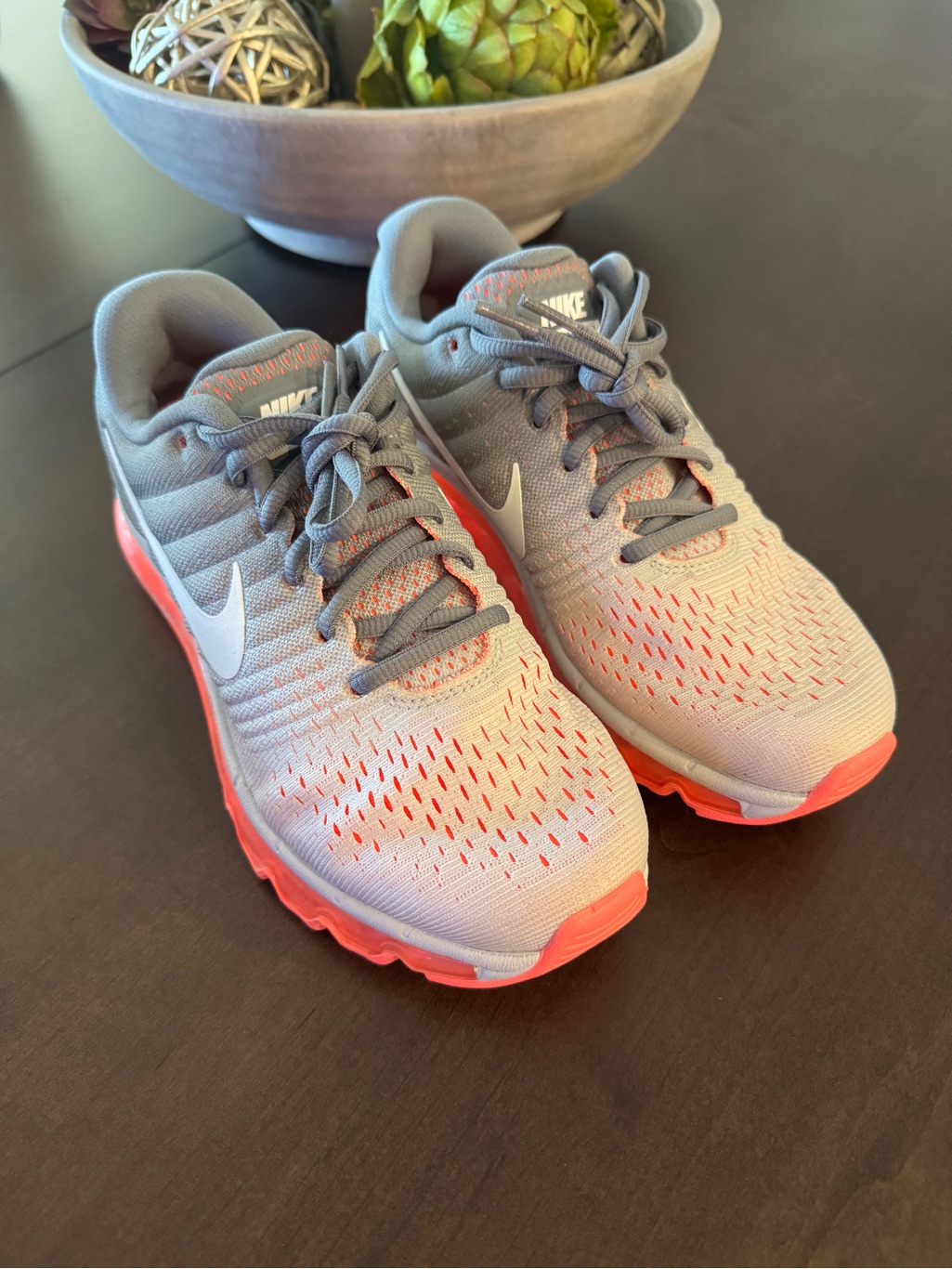 Nike Shoes | 2017 Nike Air Nike Max | Color: Gray/Orange | Size: 8