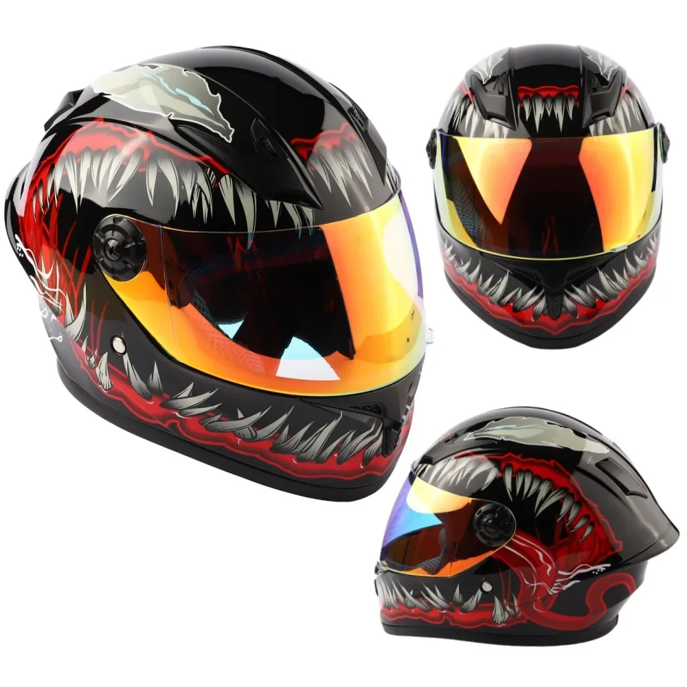 Kinder Motorrad Reithelme Jungen Mädchen Kinder Outdoor Lokomotive Roller Helme mit farbigen Gläsern Image