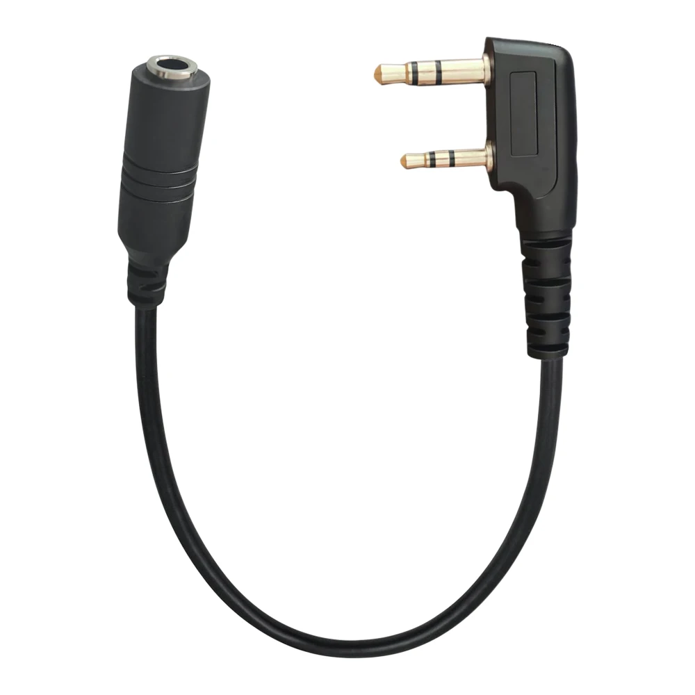 2-Pin auf 3,5 mm Buchse Audio Adapte Telefon Kopfhörer Übertragungskabel für UV-5R UV-K5 K6 UV-82 BF-888S TYT Walkie Talkie Headset