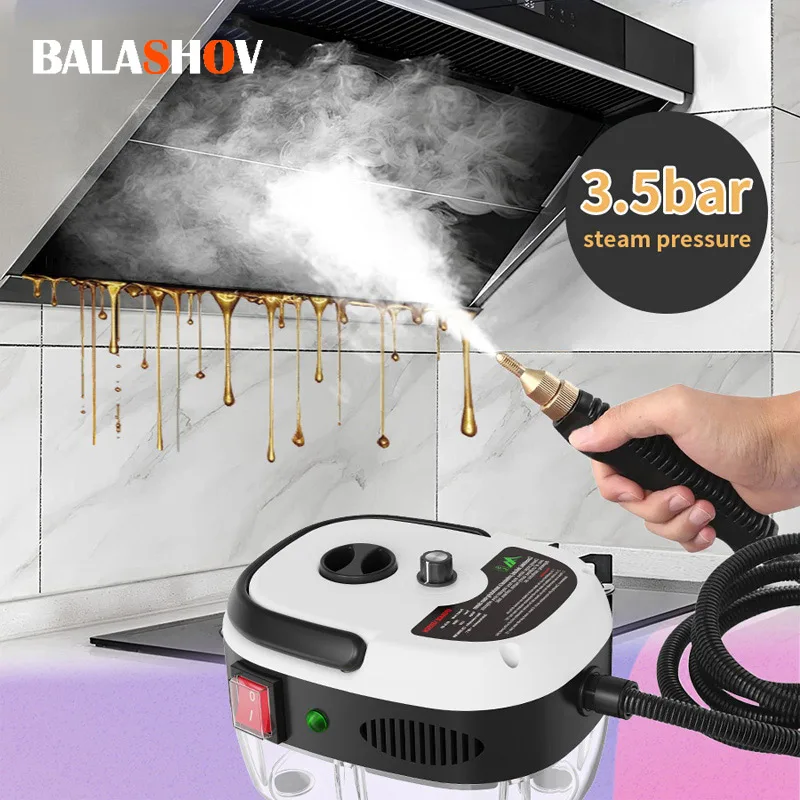 2500 W Dampfreiniger, Hochtemperatur-Sterilisation, Druckstrahl-Waschmaschine für Zuhause, Auto, Küche, Klimaanlage, 220 V, EU-Stecker Image