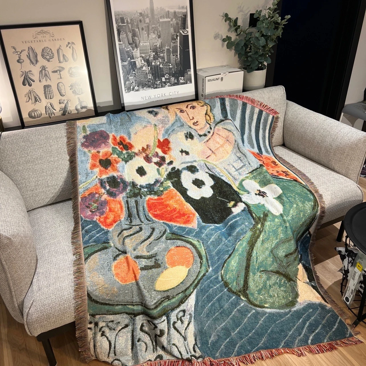 Henri Matisse Wandteppich mit französischem Künstler, Decke, Sofa-Überwurf, lässige Bettdekoration, Freizeitteppich – weiche, gemütliche, dekorative Wohnaccessoires Image