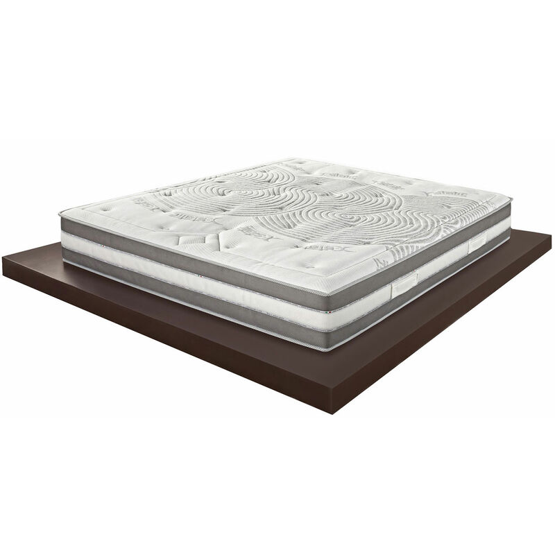 Materasso Memory Aloe Therapy Latex Alto 28cm Piazza E Mezza 120x190 Detraibile , 7 Cm Memory, 11 Zone Di Portanza Differenziata, Sfoderabile Lana/cotone, In Omaggio Cuscino - Materassimemory.eu