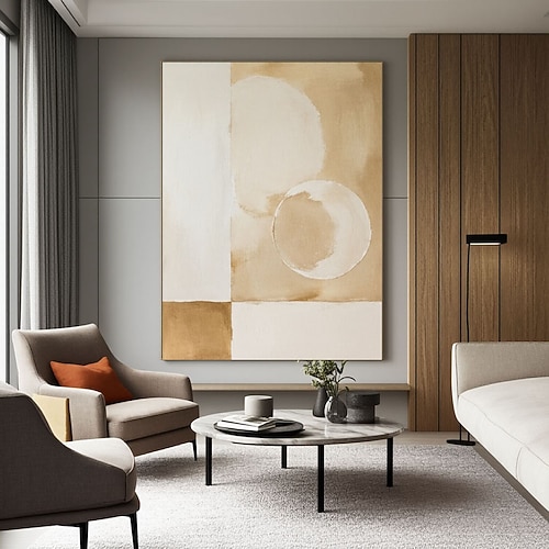 arte murale wabi sabi fatta a mano, arte murale astratta giapponese neutra, arte astratta beige, pittura minimalista, decorazione murale moderna, tonalità beige